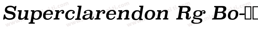 Superclarendon Rg Bo字体转换